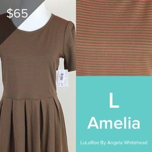 LuLaRoe Amelia L-pocket dress! NWT Illusion fabric